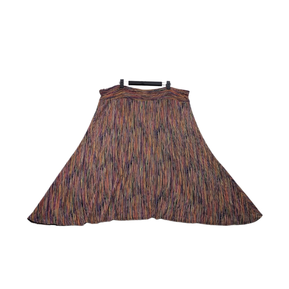 Coldwater Creek Colorful Strips A-Line Skirt Size XL - Picture 4 of 6